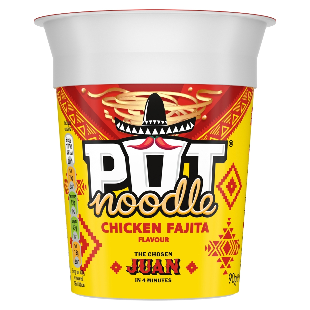 Pot Noodle Standard Snack Pot Chicken Fajita 90g